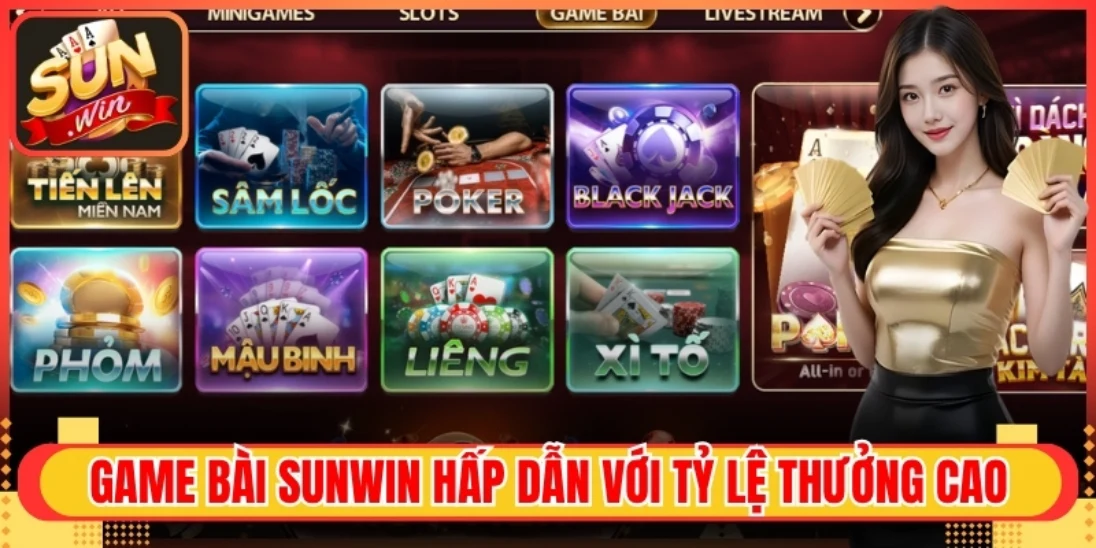 Game bài Sunwin hấp dẫn với tỷ lệ thưởng cao